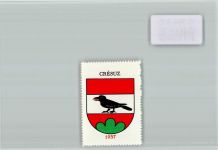 1653 Crésuz Vignette Vignette schwarzer Rabe 1037