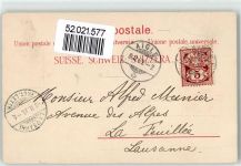 1261 Le Vaud 1899 Lithographie Tracht Kirche