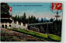 2067 Chaumont 1915 - Station Bahn