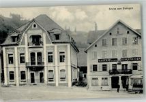 9442 Berneck 1910 Foto AK Gasthaus zu den Eidgenossen Straßenbahn