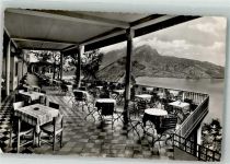 6363 Fürigen 1954 Foto AK Hotel Vierwaldstättersee