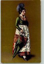 Schwyzer Trachtenfrau Jungferntracht