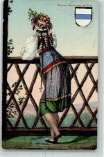 6300 Zug Zugo - TrachtenmädchenWappen