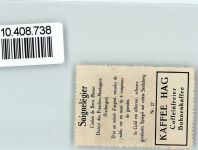 2350 Saignelégier - Vignette Wappen Kaffee Hag ca 1920-1940