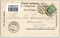 8717 Benken SG 1905 - Maria-Bildstein Gasthaus Zur Eisenbahn Kapelle Lourdes-Grotte