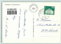 3711 Mülenen - Niesenbahn mit Jungfraugruppe eine maximale Steigung von 68 % bis zur Bergstation Niesen Kulm