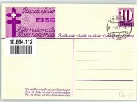 Basel Bâle Bundesfeier Mädchen mit Lampion in Landesfarben sign. H.Zaugg Für die Bekämpfung der Tuberkolose Bundesfeier Ganzsachen Schweiz 1936 Künstlerkarte