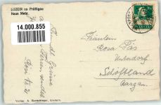 7242 Luzein 1930 Foto AK Pension Haus Metz