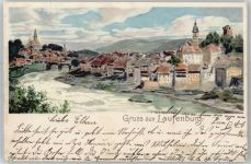 5080 Laufenburg Lithographie / Künstlerkarte sign. Biese