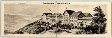 4515 Weissenstein b. Solothurn Klapp AK Alpenpanorama , Kurhaus Weissenstein