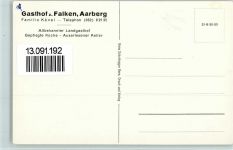 3270 Aarberg 1950 - Gasthof Falken , sehr gute Erhaltung AK