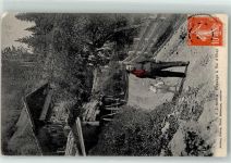 1873 Val-d'Illiez - Bauersfrau mit Ziege