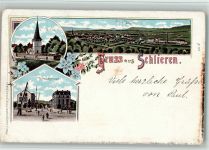 8952 Schlieren 1906 BOAKC Bahnhofstrasse Lithographie