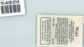9044 Wald AR - Vignette Wappen Kaffee Hag ca 1920-1940 Tannenbaum