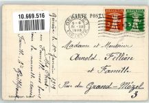 PAIX Victore Bonne Annee WK I Helvetia 1918