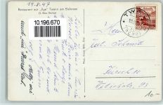 2513 Twann 1947 - Zum durstigen Mönchlein Restaurant zur Ilge Twann am Bielersee