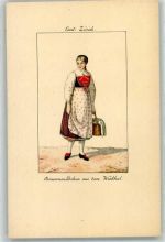8157 Dielsdorf - Bauernmädchen Wental Tracht
