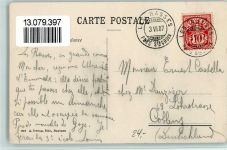 1452 Les Rasses 1907 - Teilansicht, Stempel schimmert durch