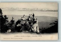 Col de la Tourne 1905 - Le Rocher de Tablette a la tourne