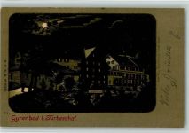 8488 Gyrenbad 1900 Lithographie / Mondschein Gruss aus - 8754 Verlag Gebr. Metz , gute Erhaltung AK