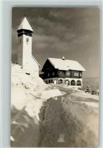 7017 Flims Dorf - Flims-Fidaz Kirchlein und Kurhaus Winter