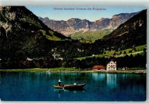 8750 Klöntal - Gasthaus Vorauen Pragelpass Ruderboot