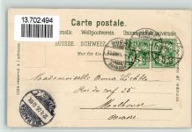 9442 Berneck 1905 BOAKC Lithographie Marktplatz Verlag Künzli Nr 401