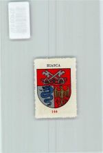 6710 Biasca - Vignette Wappen Kaffee Hag ca 1920-1940 Schüssel Schlange Adler