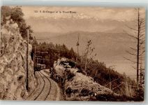 1264 St-Cergue Foto AK Bergbahn