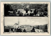 9403 Goldach Foto AK Fabrik Textildruckerei Blumenegg Stickerei Union Kirche Schule