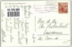 8874 Mühlehorn 1946 Foto AK Bahnhof Mürtschenstock