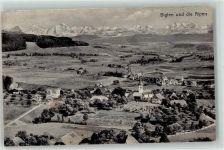 3507 Biglen - Alpen Kirche Stempel Hotel Bären