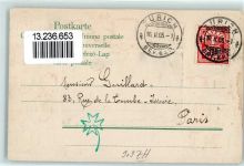 8000 Zürich 1905 Prägedruck Sonnenquai Wappen