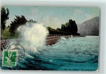1095 Lutry - Lac Léman Un Coup de Vent - Gischt einer Welle