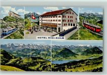 6410 Rigi Kulm - Hotel Rigi-Kulm Arth-Rigi-Bahn Vitznau-Rigi-Bahn Blick vom Rigi-Kulm auf Urner- Unterwaldner- und Berneralpen