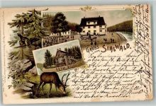 8135 Sihlwald 1897 Lithographie