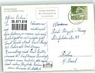 9225 St. Pelagiberg 1958 Foto AK Wallfahrts- Kirche innen