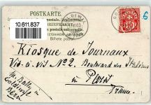 3624 Goldiwil Thun 1903 - Im Bilderrahmen mit Blumenranken verziert Ort lt. Stempel