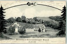 8636 Wald ZH 1908 - Bezirks-Sängerfest 5.8.1908