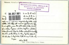 Weissfluh 1925 Foto AK Winter