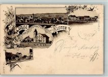 8302 Kloten 1899 BOAKC Bahnpost Strecke 13 Zug 54 Lithographie