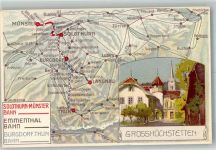 3506 Grosshöchstetten Lithographie Solothurn-Münster Bahn Emmenthal Bahn Burgdorf-Thun Bahn