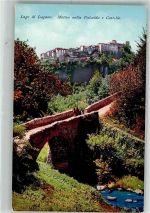 6900 Lugano Foto AK Burg Motiv nella Valsolda