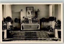 9000 St. Gallen S. Gallo 1932 Foto AK Kirche Caritasheim Oberwaid Hochaltar