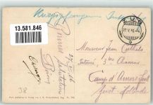 6300 Zug Zugo 1916 Foto AK Bahnhof Kriegsgefangenen-Post