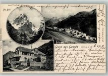 7545 Guarda 1905 Foto AK Hotel Meisser Piz Buin