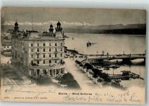 8000 Zürich 1906 Foto AK Hotel Bellevue