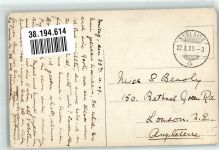 2042 Valangin 1909 Foto AK Schloss Briefmarke Bildseite