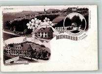 6125 Menzberg 1899 BOAKC Handlung Bucher Hotel Lithographie