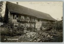 8157 Dielsdorf 1908 Foto AK Bahnpost